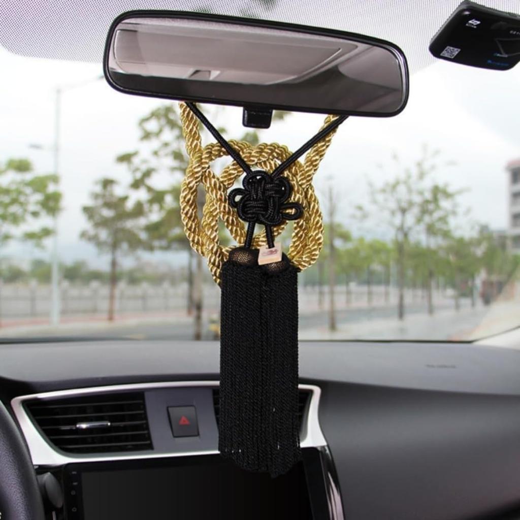 Riuuyyi Car Decorative Tassel Charm Junction Produce JP Pendant Rearview