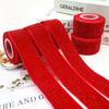 5yard Christmas Decoration Red Ribbon Artificial Home Room Decor Christmas Tree Pendant New Year Cake Craft Gifts Box Accessory