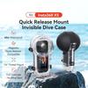 60M Invisible Dive Case Hard Underwater Diving Shell for Insta360 X5 Action Camera Accessories