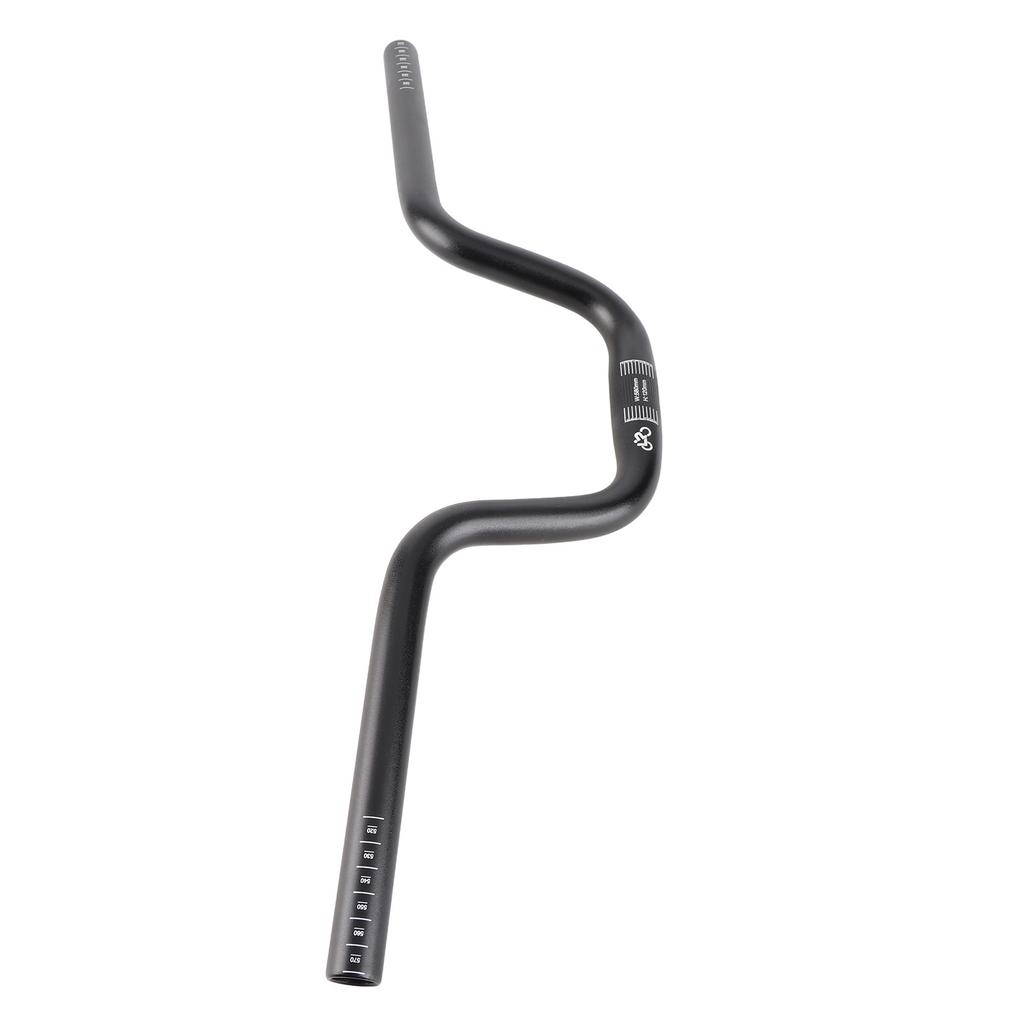 Mountain Bike Handlebar 25.4mm Diameter 580mm Extra Long Handlebar Aluminum Alloy Folding Road Bike Riser Bar