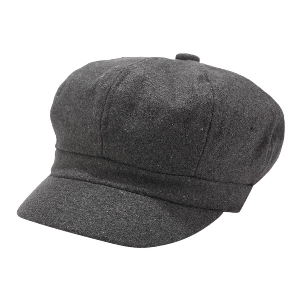 Vintage Women Winter Hat Beret Cap Korean Painter Newsboy Berets