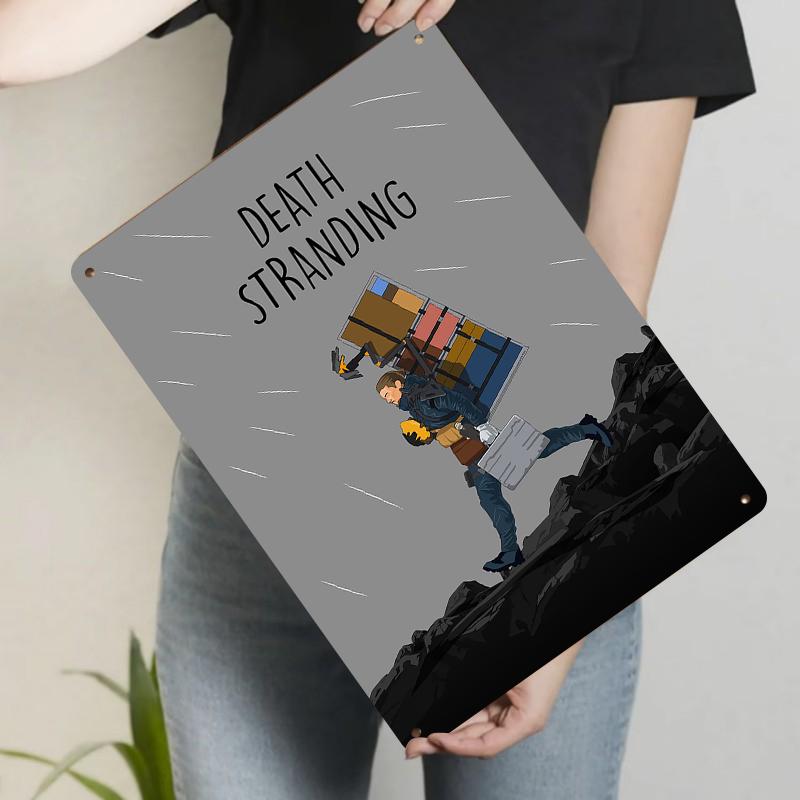 Death Stranding Game Peripheral Sam Porter Bridges Metal Iron Painting Living Room Study Decorative Painting