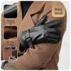 JIUMU Men's Winter Sheepskin Leather Gloves - Touchscreen Compatible