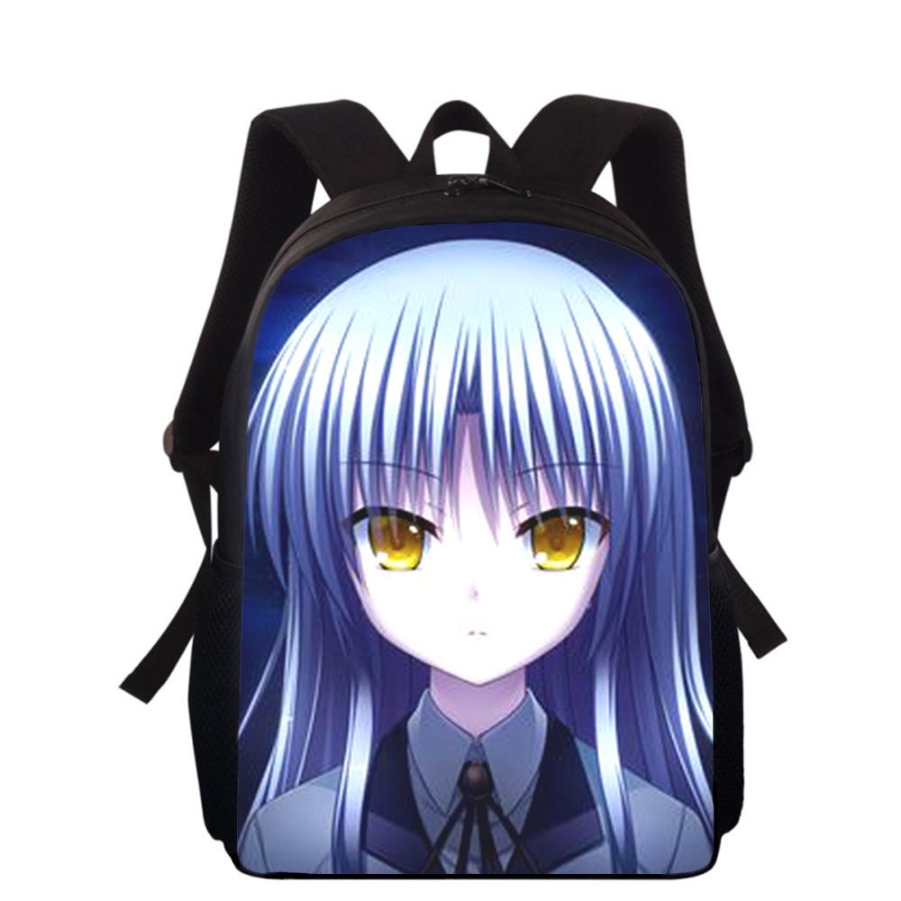 Angel Beats Tachibana Kanade 16" 3D Print Kids Backpack Primary School Bags for Boys Girls Back Pack Students School Book Bags