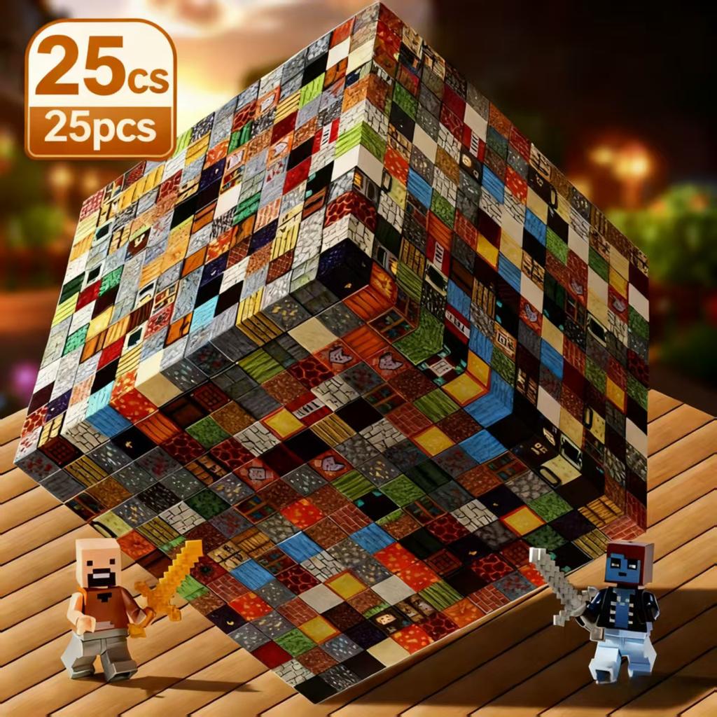 25-160pcsMagnetic Blocks (Magnetic Cubes) – STEM toys for kids 3+. Stackable, perfect Halloween/Christmas gifts for boys \& girl