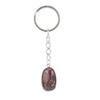 Natural Stone Irregular Stone Agate Crystal Keychain Pendant Bag Buckle Key Chain K02