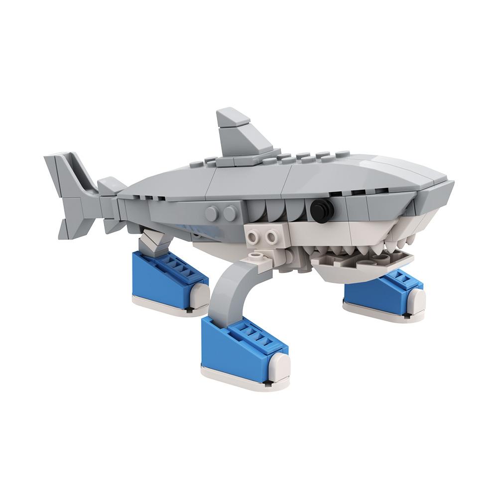 Gobricks Moc AI Brainrot Animals Series Buliding Blocks Kit Abstract Amusing Parody Hybrid Prototype Modular Design Toys Bricks