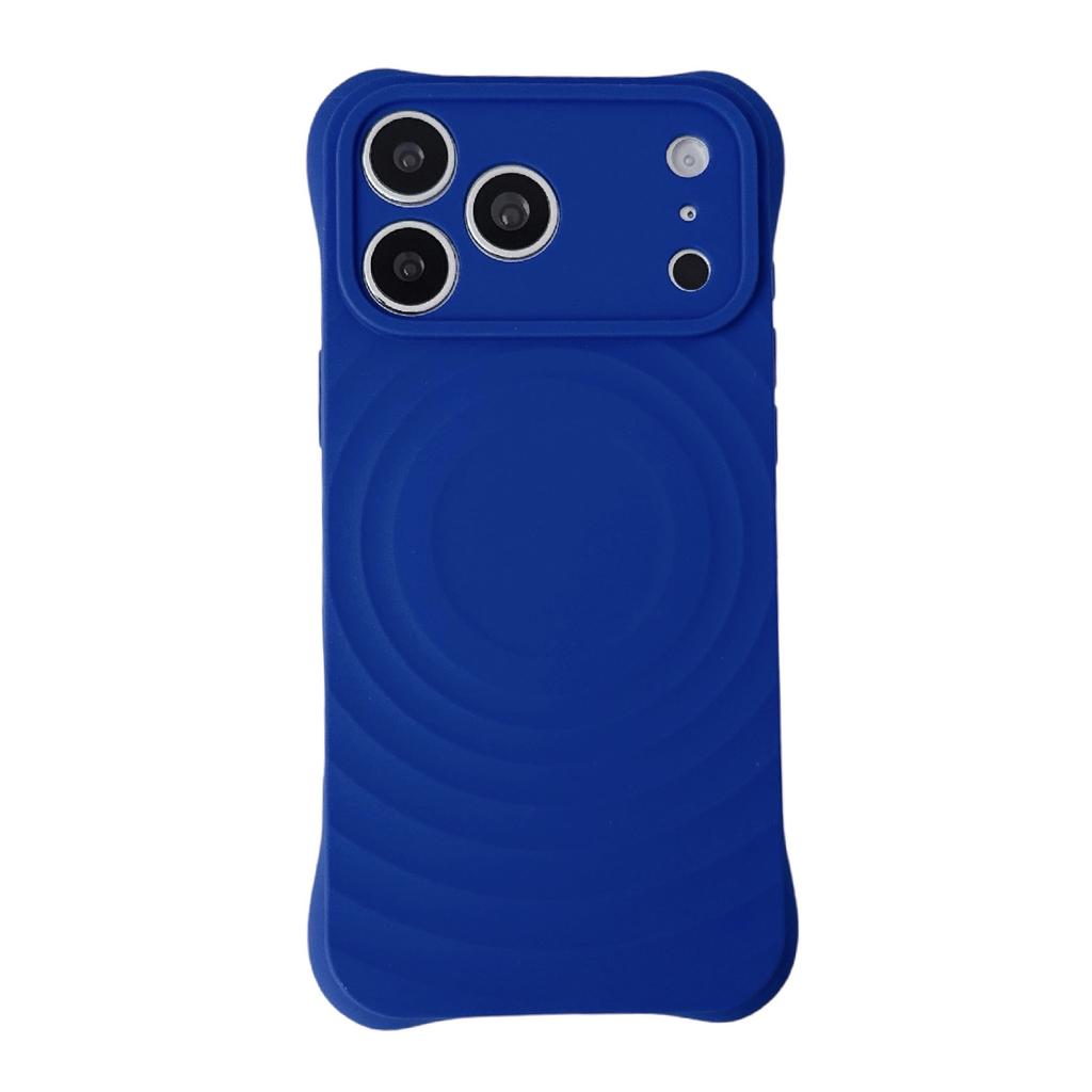 Liquid silicone ripple pattern magnetic mobile phone case Apple 17PROMAX protective case for iPhone16/15/14