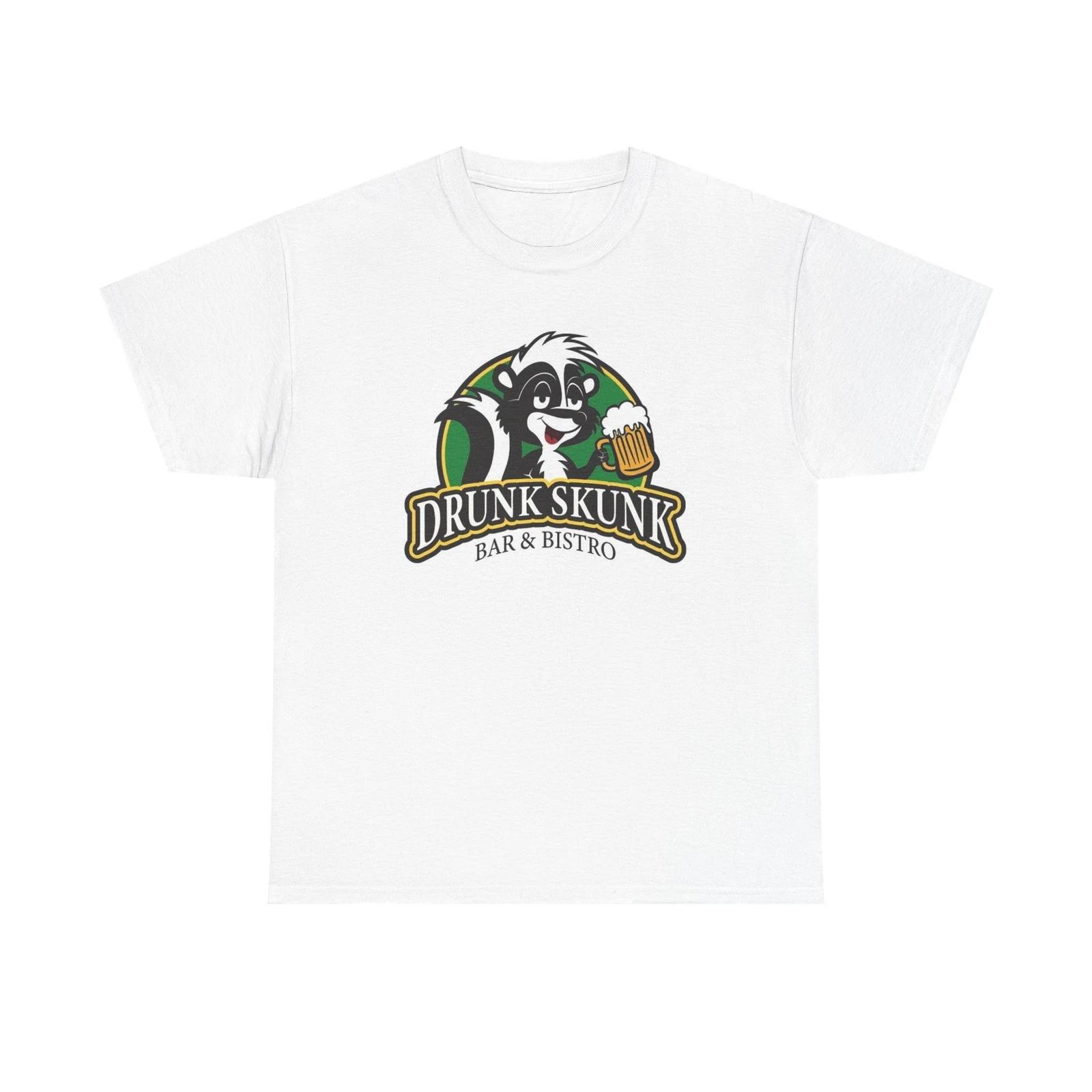 Men s and Women s T-shirts Drunk Skunk Bar Graphic M