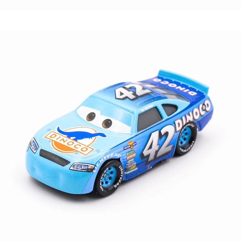 Disney Pixar Cars 2 3 Drag Racing Party Old Mo Portugal Schwarzer Krieger Wingo Boost Snod Rod DJ Legierungsmodell Kinderspielzeugauto