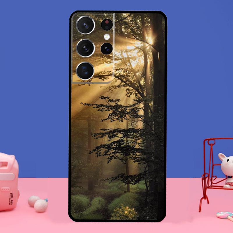 Beautiful Nature Forest Tree Case For Samsung Galaxy S22 S21 Note 20 Ultra Note 10 S8 S9 S10 Plus S20 FE Phone Cover