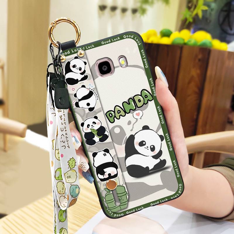 Cartoon Phone Holder Phone Case For Samsung Galaxy J510/J5 2016/J5108 Anti-knock Waterproof Shockproof Anti-dust Cute