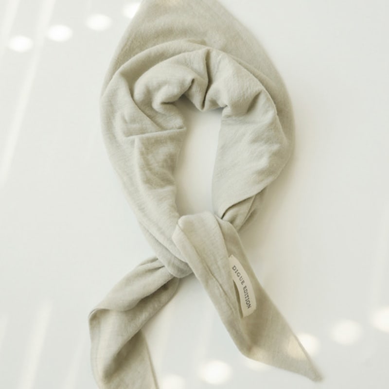 DIGUE fold wool SCARF(MERINO WOOL 100% / BEIGE)