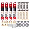 Axial SCX30 Aluminum Shock Absorber Set, 28.5mm with 3 Spring Rates, Full Car Kit for Performance Upgrade