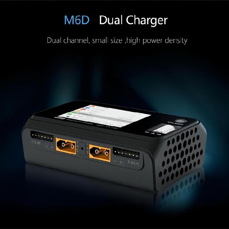M6D 500W 15A For 1-6S Lipo Battery Two Channel MINI Smart Chargers Discharger