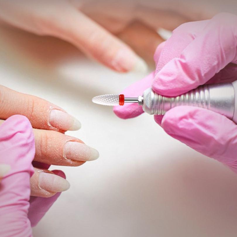 10 Stück Keramik-Wolfram-Fräser für Maniküre Hartmetall-Nagelfräser-Zubehör Bits Nailart-Ausrüstung Werkzeuge für Maschinenfräsen