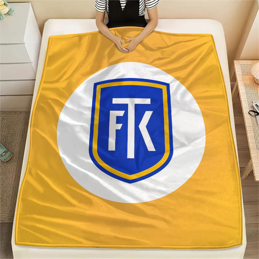 Teplice Football Club  Print Flannel Blanket, High quality Comfortable for All Seasons, Home Decor, Warmth and Comfort