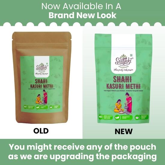Saatyaki Naturals Organic Kasuri Methi - 50gm |Pure Kasoori Methi for Cooking, Non-GMO, Gluten-Free Vendhaya Keerai – Dry Fenugreek Leaves