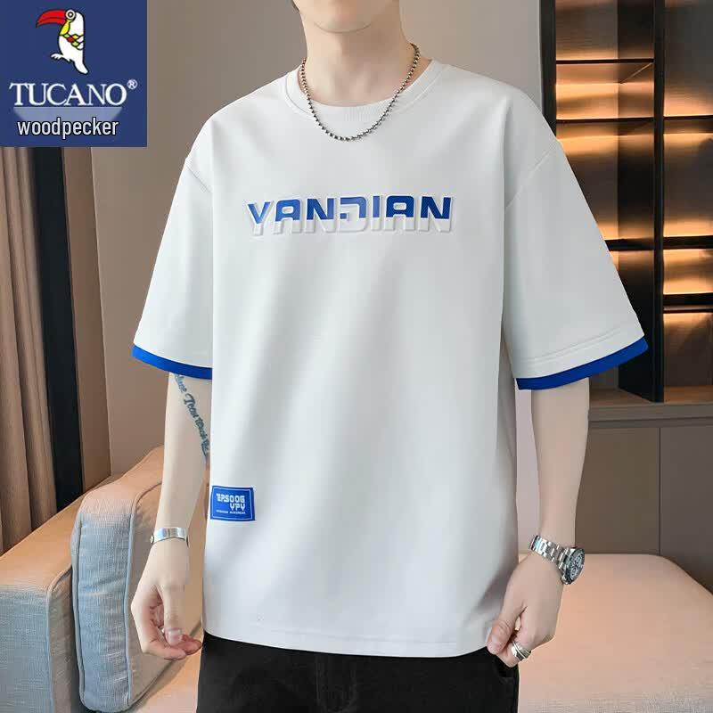 

TUCANO Men s Summer Fashion Crew Neck Short Sleeve T-Shirt XL