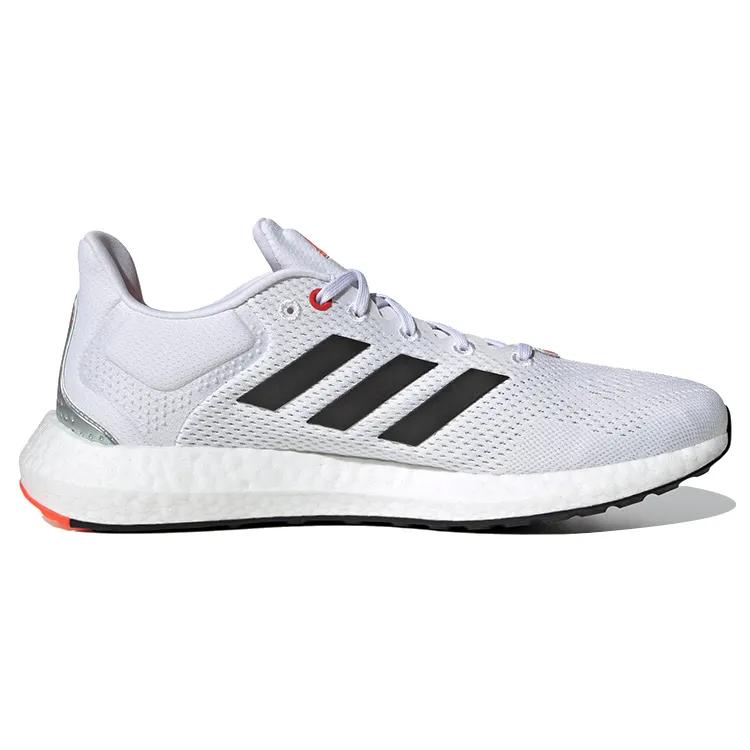 Adidas PureBoost 21 'White Solar Red' (Unisex) Cloud White / Core Black / Solar Red Running Shoes GY5099