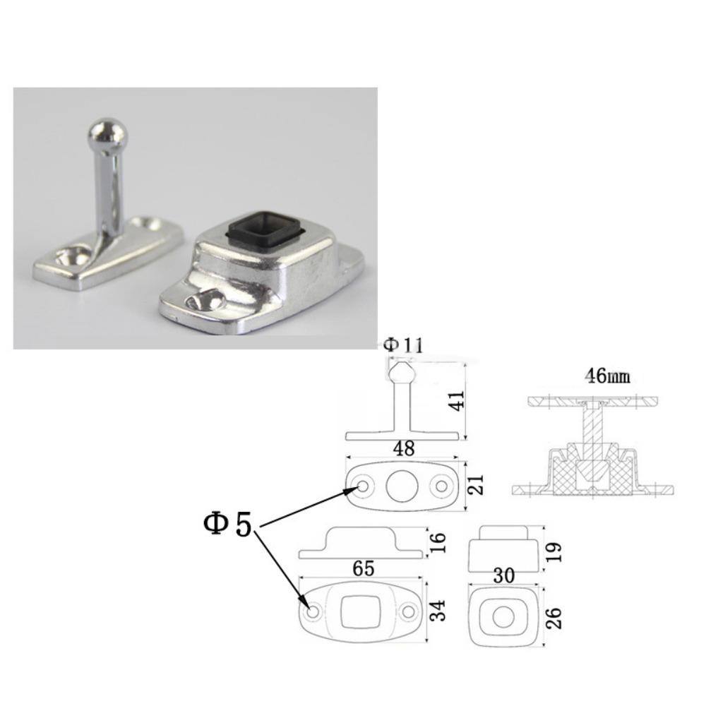 Ersatz-Wohnmobil-Türhalter Aluminiumlegierung Anhänger-Eingangstürriegel Wohnmobil-Türriegel Wohnmobil Wohnwagen