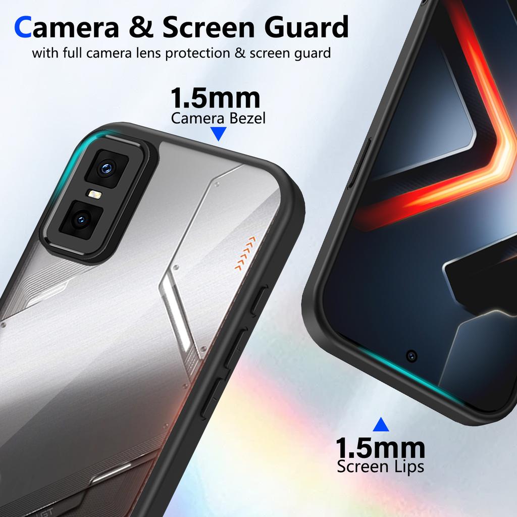 Transparent Acrylic Case for Infinix GT 30 20 Pro GT30 GT20 Pro PC Back Bumper Shockproof Clear Phone Cases Cover