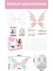 Girls' Luminous Butterfly Wings Toy with Music for Christmas Performance Costume