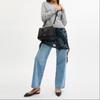 Coach Maggie 25 Gold Logo Pebbled Leather Tote Bag Shopping Bag Shoulder Crossbody Tote Medium Women's Black