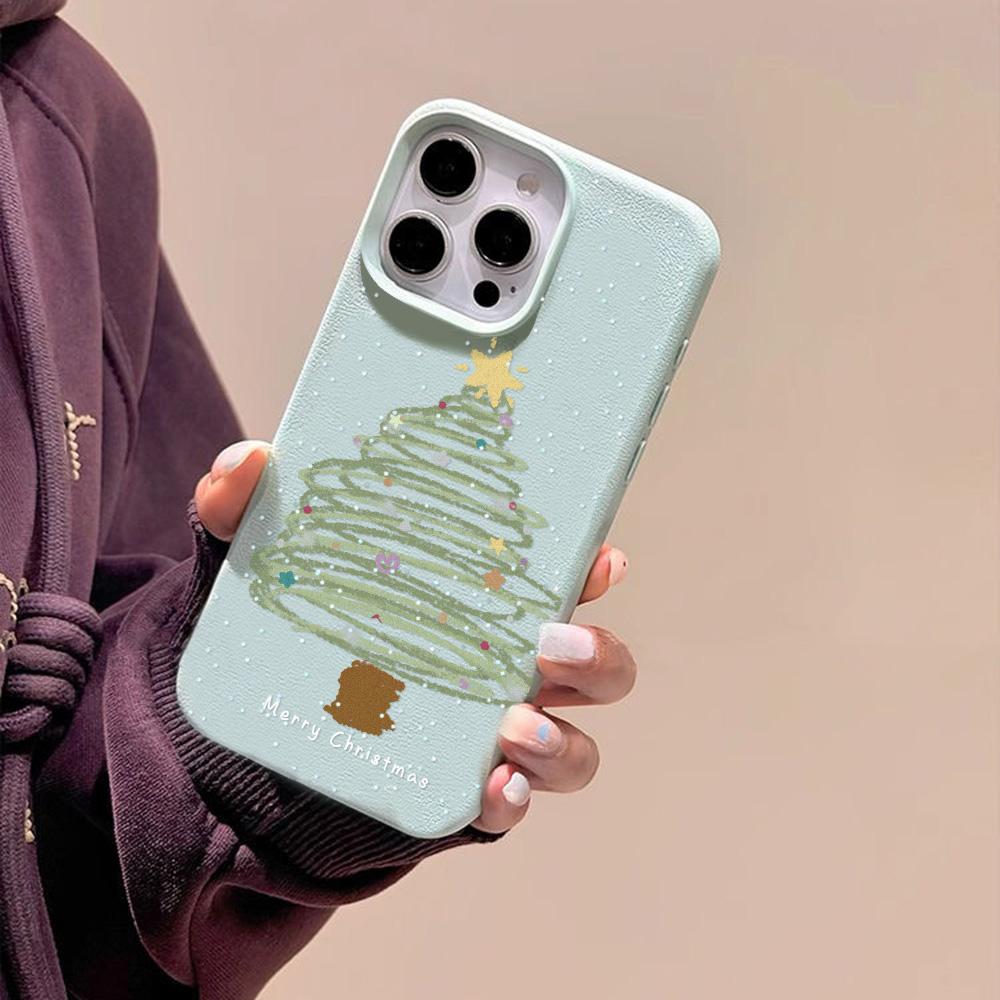 iPhone 11 13 16 Pro Max iPhone XR XS Max 14 15 Pro Max 12 13 Pro Max 16 Plus 13 Pro 14 Pro için Cilt Dostu Telefon Kılıfı Karikatür Boyalı Makaron Renkleri