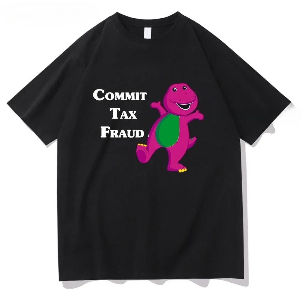 Women Short-Sleeve Printed TShirt Tax Fraud Theme Rugged Outdoor Series Cotton Universal Print Creative TShirt Spring/Summer Top
