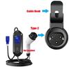 EV Holder With Hook Type 2 Charging Cable Organizer Wall Mount Dock Plug For Electric Vehicle
