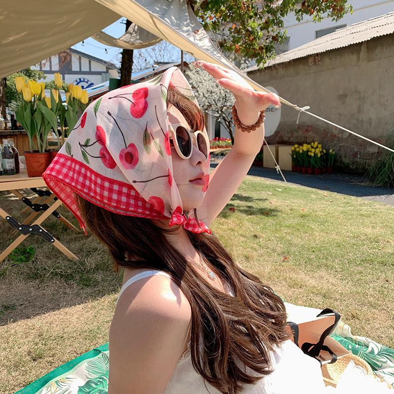Fashionable And Casual Scarf Women S Artistic Spring Summer Decorative Headscarf