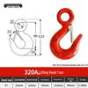 320A Heavy Duty Lifting Crane Hook