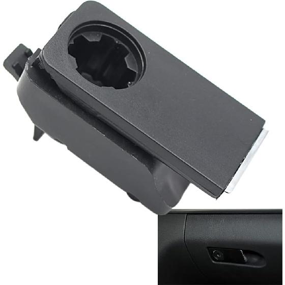 Glove Box Switch Handle, ABS Black+Chrome Glove Box Switch Handle, Compatible with Mercedes Benz C Class W204 2007-2014, E Class W212 2010-2016, GLK