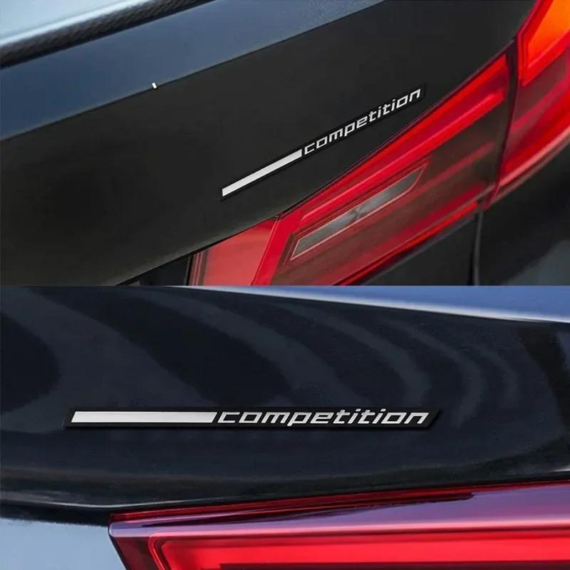 3D ABS Schwarz Wettbewerbslogo Heckklappe Kofferraum Emblem Abzeichen Aufkleber Decals Für BMW M1 M3 M4 M5 M6 X1M X3M X4M X5M X6M