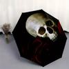 Skull and Roses: Gothic Artwork Wall DecorUmbrella, Portable 3-Fold Umbrella for Men & Women,Christmas Gift ES277