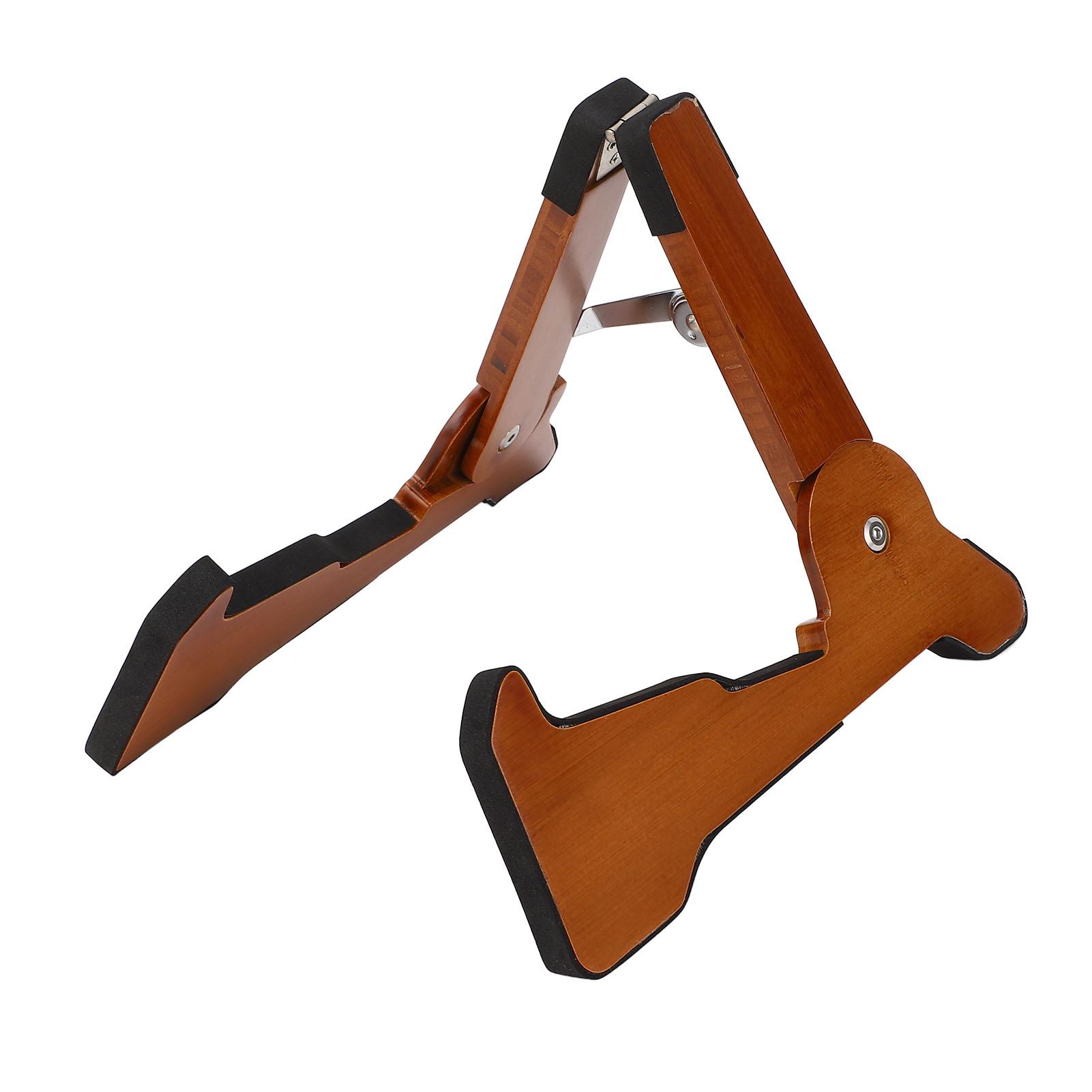 

Деревянная стойка для гитары, напольная, складная, с рамой и нескользящей резиной, полностью собранная для акустической классической музыки