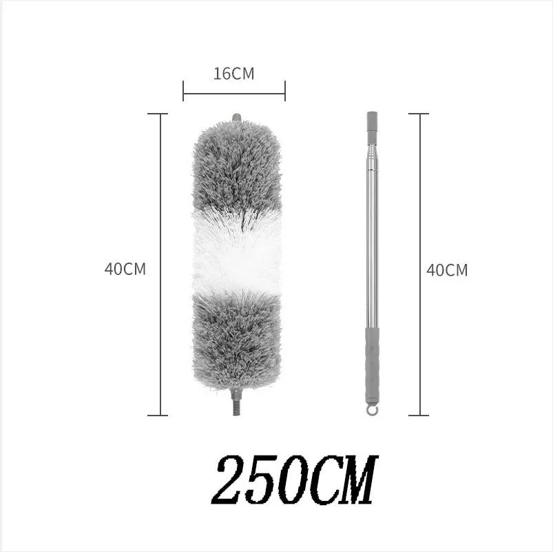 Extendable Microfiber Duster with Stainless Steel Long Pole Telescopic Gap Cleaning Brush for Ceiling Fan