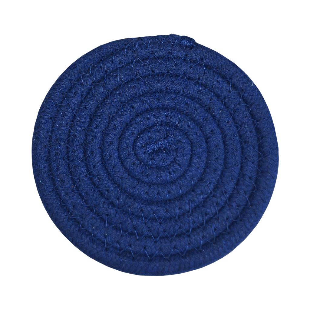Round Cotton Rope Trivet - Heat Placemat for  Casserole Dishes, Thick Knitted Table Protector