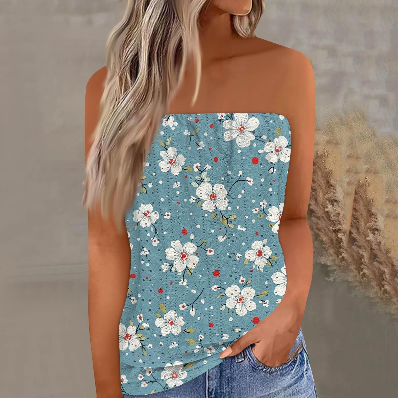 

Укороченные топы для женщин, сексуальные летние майки-трубы без рукавов с принтом, майка-рубашка, жилет M