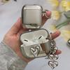 Electroplated Silver Soft TPU Case For AirPods 4 3 Pro 2 1 Mirror Plating Earphone Protective Cover Accessories
