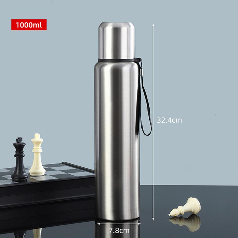 600-2000ml Water Bottle Outdoor Portable Insulation Tumbler Bottle Stainless Steel Tea Coffee Cold and Hot Thermal Thermos