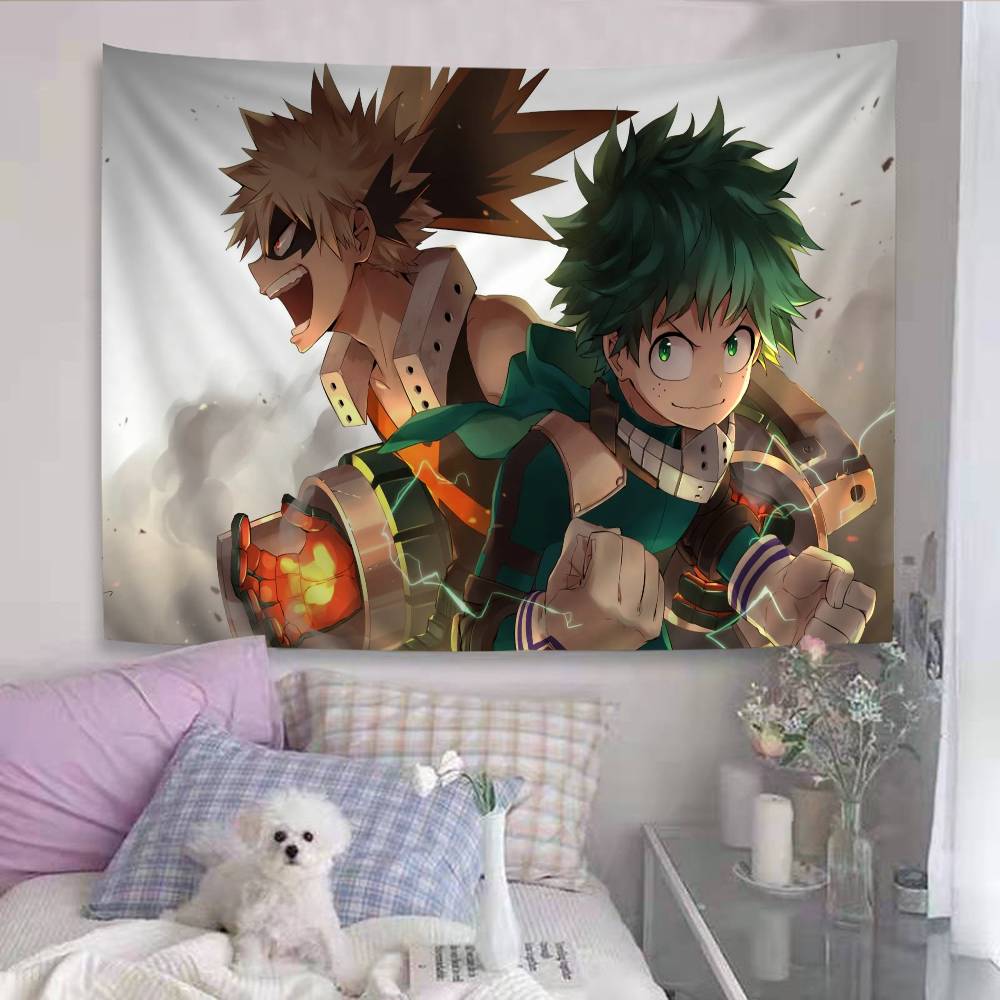 

My Hero Academia Bakugou Katsuki Printed Large Wall Tapestry Indian Buddha Wall Decoration Witchcraft Bohemian Wall Art Decor 74x94cm(29x37in)