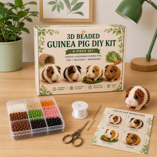 Animale con Perline 3D Carino Kit Fai da Te con Perline Rana Alpaca