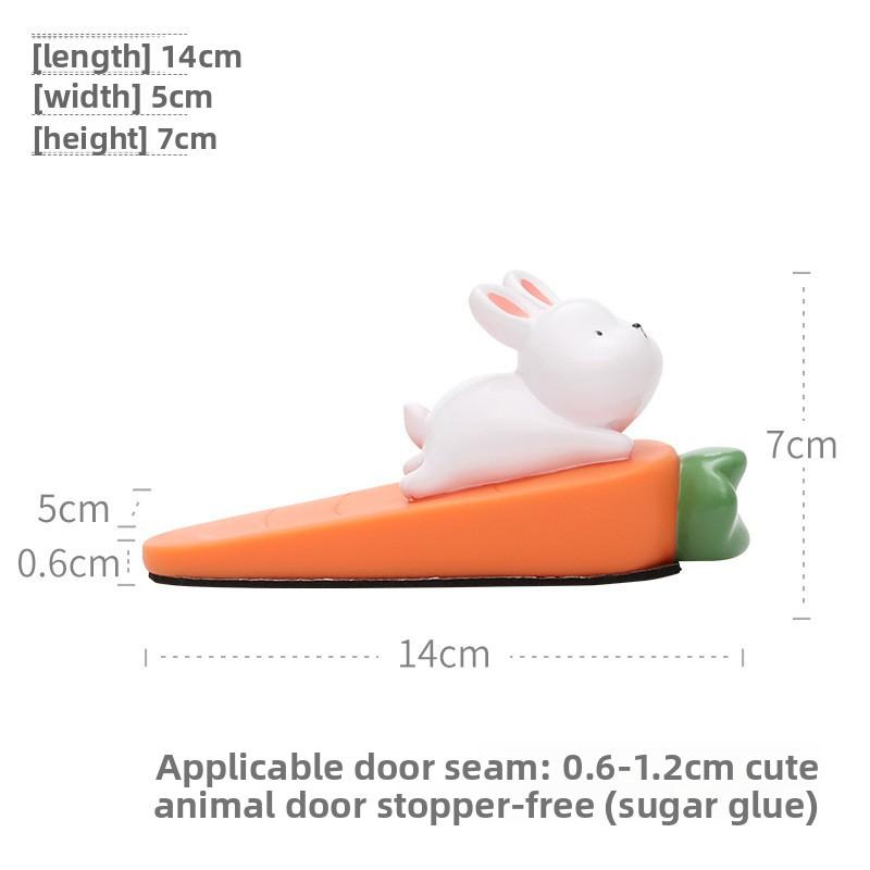 Home Cute Animal Top Door Device Cartoon Door StopAnti-collision Living Room Door Plug DecorationResin Handicraft Cute Grains