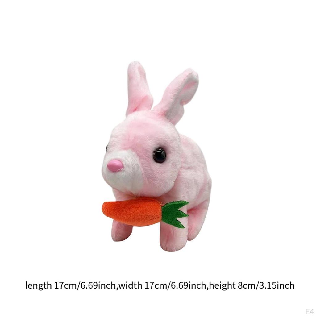 Electric Bunny Plush Toy Interactive Rabbit Creative Holiday Gifts Realistic Stuffed