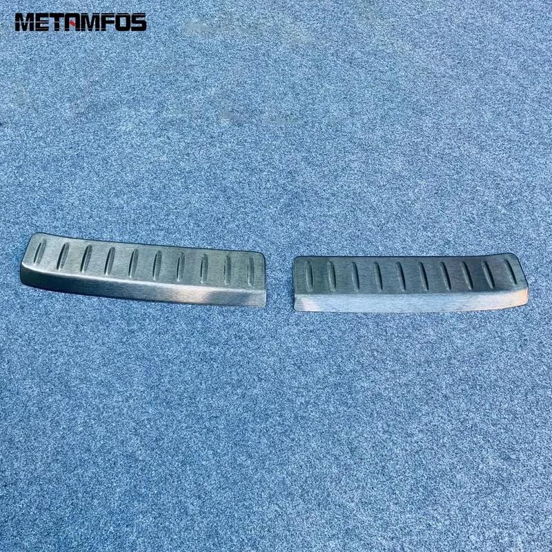 Accessories For Toyota Harrier Venza -2024 2025 Interior Rear Trunk Bumper Foot Plate Tailgate Door Sill Scuff Guard Plate