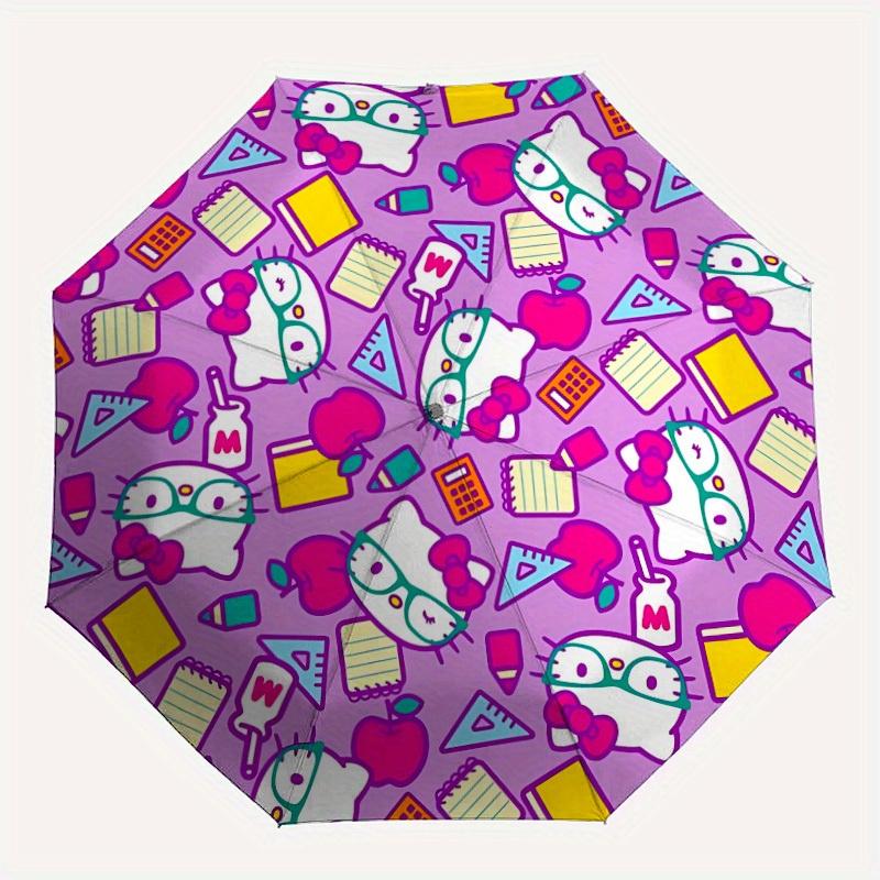 

1pc Hello Kitty Automatic Umbrella 8-Bone Design Compact Gear for Outdoor Travel, Perfect Gift for Friends or Family y280828137