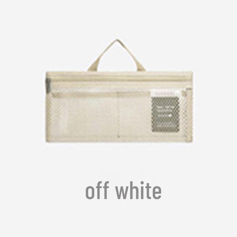 Compact Korean Travel Toiletry Bag - Lightweight Organizer for Toothbrushes & Toothpaste слоновая кость