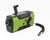 WINTECH Waterproof Portable Radio with LED Portable Charging USB Cable and Adapter Battery Solar Charging KDR-201CWP Hand-Crank FM/AM Light, Green,
